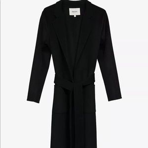 Genuine People trench Wool Cashmere Coat Black S